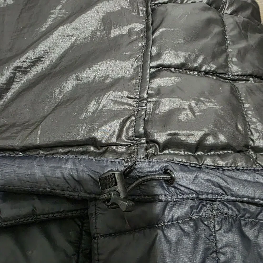 The North Face Thermoball Eco Packable Black Nylon Zip Quilted Hooded Jacket L